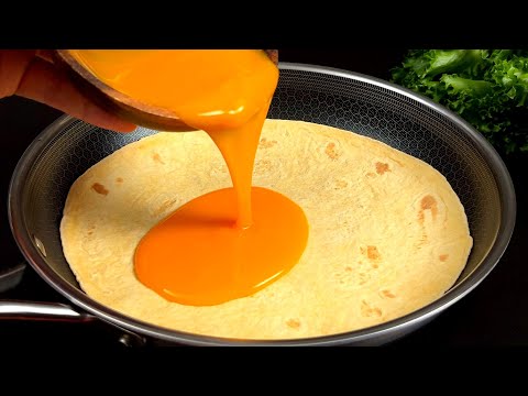 If you pour eggs on a tortilla, it will be tastier than pizza! Quick and easy to make!