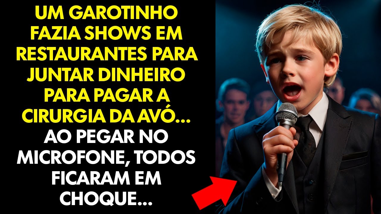 MENINO faz SHOW em RESTAURANTE para SALVAR sua AVÓ, mas ao CANTAR todos ficaram CHOCADOS