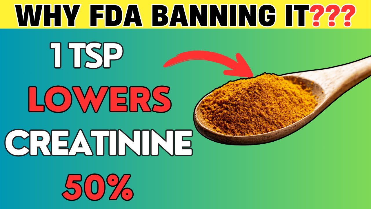 Why is The FDA BANNING It - Use It to Lower Creatinine level by 50% | PureNutrition