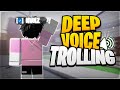 Trolling With A Deep Voice In Da Hood | Roblox Voice Chat!