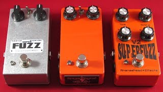 Video thumbnail for Ananashead FX Superfuzz Comparison (Shin-Ei / Univox Super Fuzz clone) by Ananashead Effects