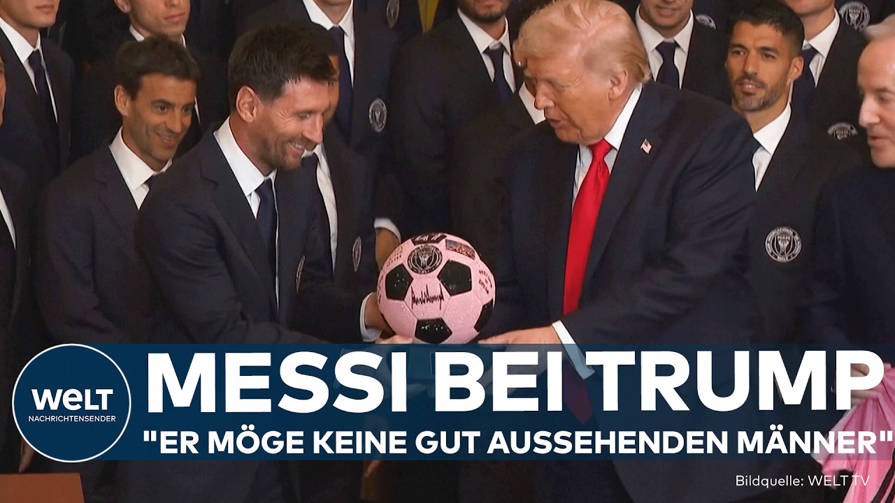 MESSI BEI TRUMP: Fußballstar im Weißen Haus! – Trump scherzt über "gut aussehende Männer"
