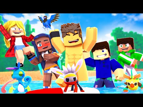 Minecraft:  A PRAIA POKEMON  !!! - Pokemon Sword & Shield #08 ‹ Goten ›