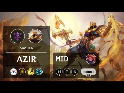Azir Mid vs Zoe - KR Master Patch 9.14
