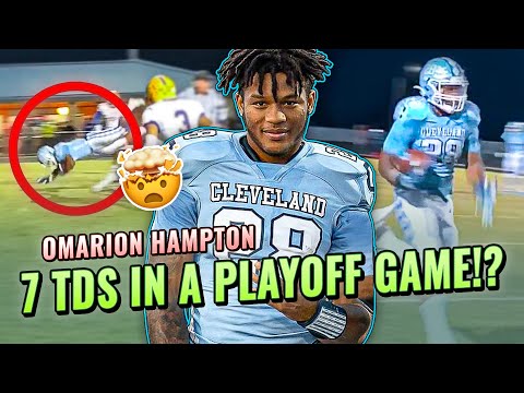 Omarion Hampton Scores 7 TDs In A PLAYOFF GAME!? Next UNC Star FLEXES On Defenders!