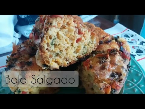 BOLO SALGADO RECHEADO perfeito para o lanche da tarde