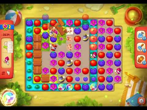 GardenScapes Level 3534 no boosters (12 moves)