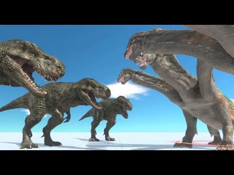 Death Run Zombie Trex vs Dead Hydra ARBS Animal Revolt Battle Simulator 2