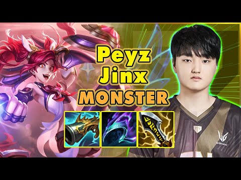 Peyz stream 1200LP C1 KR || Jinx New Build Monster Gampplay Challenger Korea
