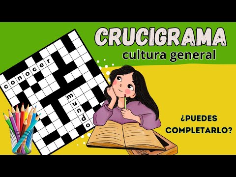 CRUCIGRAMA para resolver🕵️ Cultura general - ¿podrás completarlo?🎯