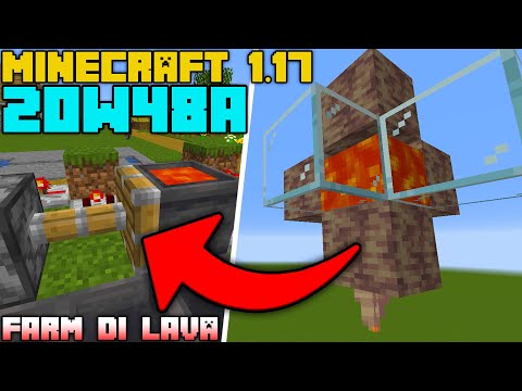 FACILE FARM DI LAVA con le POINTED DRIPSTONE in Minecraft 1.17