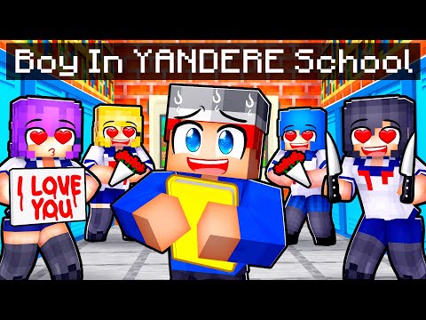 ONE BOY in a YANDERE ONLY School!