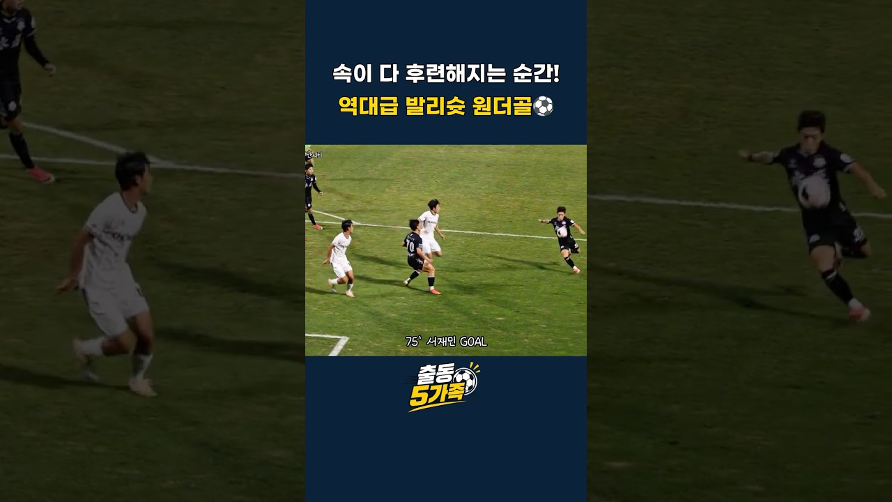 속이 다 뻥 뚫리는 역대급 발리슛 원더골⚽️프리조를 위한 세레머니 #k리그 #축구직관