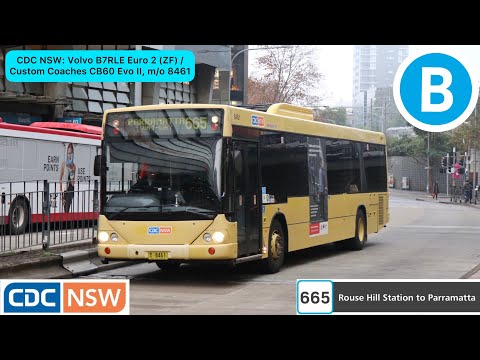 CDC NSW: Volvo B7RLE Euro 2 (ZF) / Custom Coaches CB60, m/o 8461