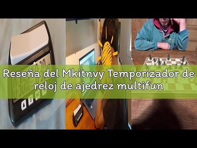Vídeo relacionado con Mkitnvy Temporizador de reloj de ajedrez multifunción concon Reloj con Temporizador Chess Ajedrez para Niños Temporizador Electrónica Junta Juego Ajedrez Competición