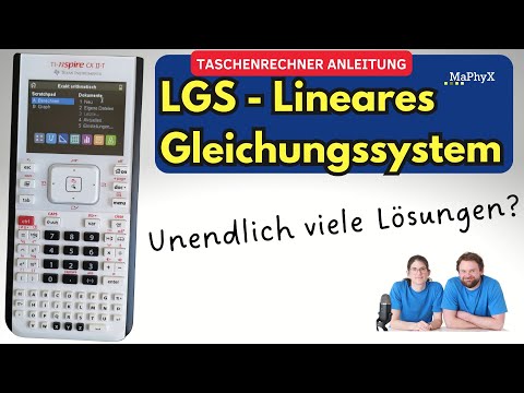 TI-Nspire CX II-T Instructions for linSolve | LGS with infinite solutions