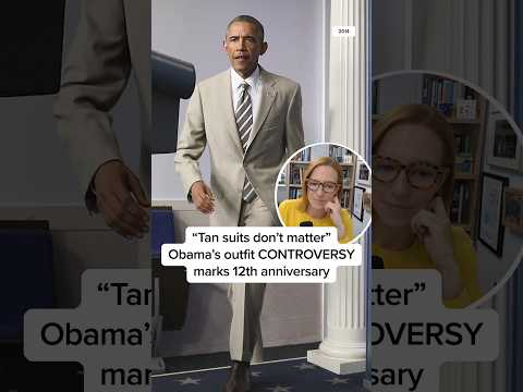 'Tan suits don't matter' Obama's outfit CONTROVERSY marks 12th anniversary