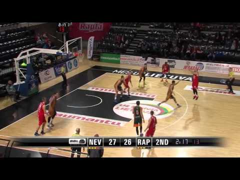 BBL: "Nevėžis" - "Rapla" highlights 2016-01-12