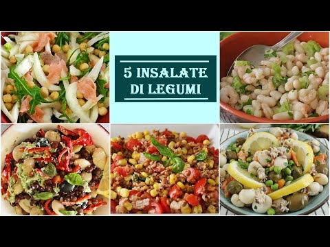 5 INSALATE DI LEGUMI PER L'ESTATE- sane e  fresche