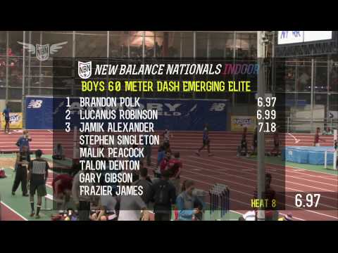 Boys 60m EE Heat 8 - New Balance Nationals Indoor 2013