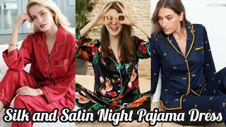Silk and Satin Night Pajama Dress