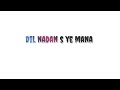 Dil Nadan S Ye Mana Aaj Bi Tula Yaad Kar White Screen Video
