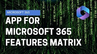Microsoft 365 Plans and Feature Matrix Comparison - M365Maps.com