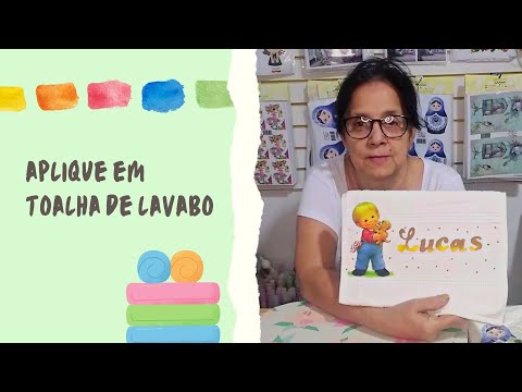 RAM 2020: APLIQUE em TOALHA de LAVABO com DEIZE COSTA