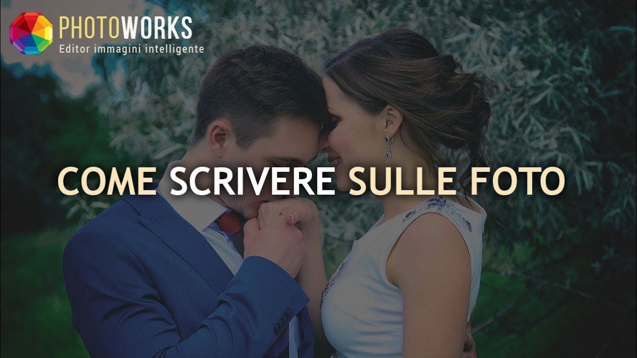 Come scrivere sulle foto - Inserire testo e filigrane con PhotoWorks