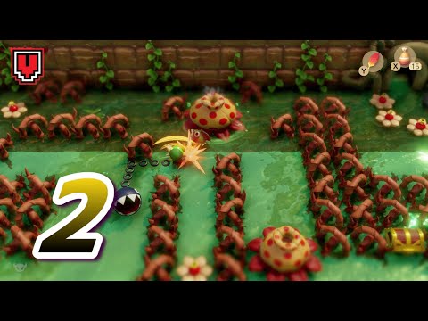 LINK'S AWAKENING SWITCH: Goponga Swamp & Bottle Grotto // 100% walkthrough part 2 (Hero mode)