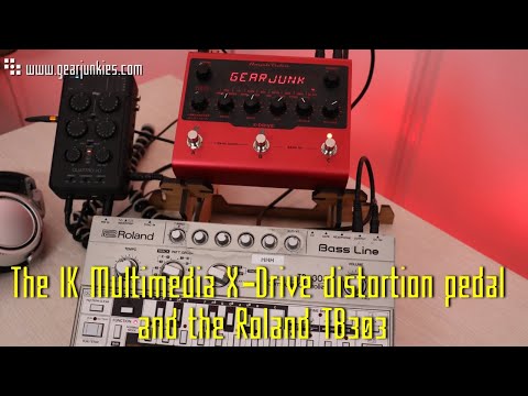 The IK Multimedia X-Drive distortion pedal and the TB303