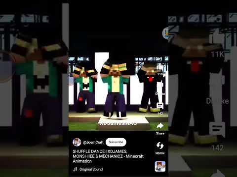 XDJames Monshiiee And Mechanicz Shuffle Dance #XDJames #Herobrine #Mechanicz #Monshiiee