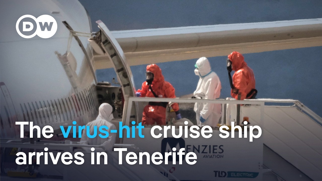 The cruise liner affected by an outbreak of the hantavirus reaches Spain’s Canary Islands | DW News