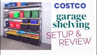 COSTCO Garage shelving | saferacks garage shelving UNBOXING SETUP & Review | Garage storage options