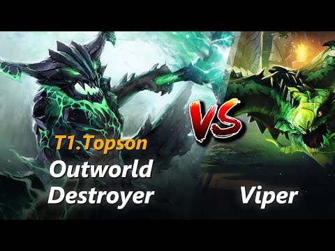 Topson mid Outworld Destroyer vs Viper | First 10 minutes