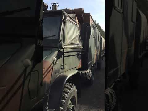 Unimog S 404.1 Cabrio ZUG Wohnmobil mit Anhänger