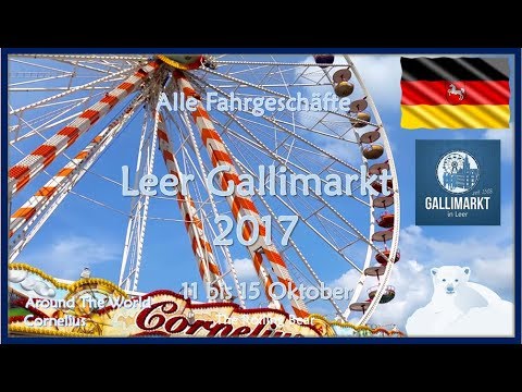 🎢 Alle Fahrgeschäfte | Leer Gallimarkt (2017)
