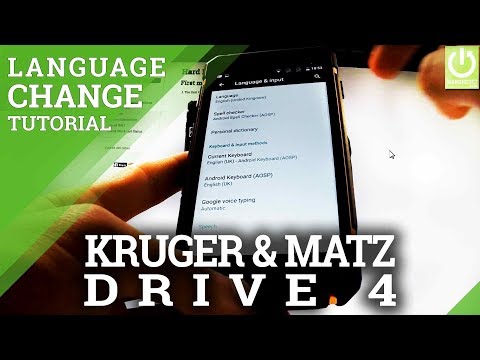 How to Change Language KRUGER & MATZ DRIVE 4 - Language Settings