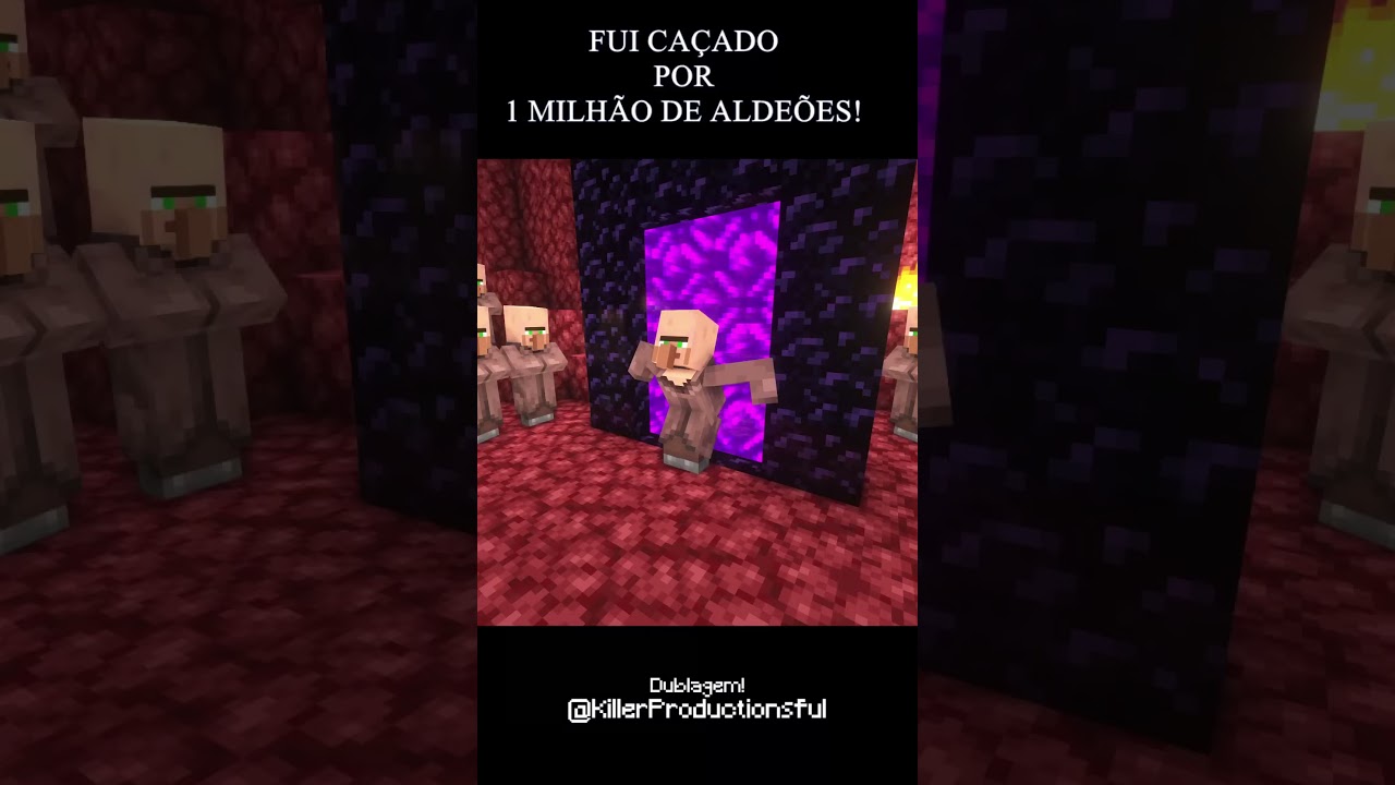FUI CAÇADO POR 1 MILHÃO DE ALDEÕES 2! | MINECRAFT | GROXMC  #minecraft #gameplay #groxmc #manhunt