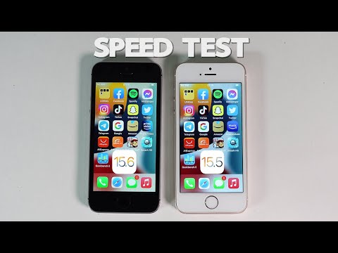 iOS 15 vs iOS 15.6 on iPhone SE - Speed Test / Performance