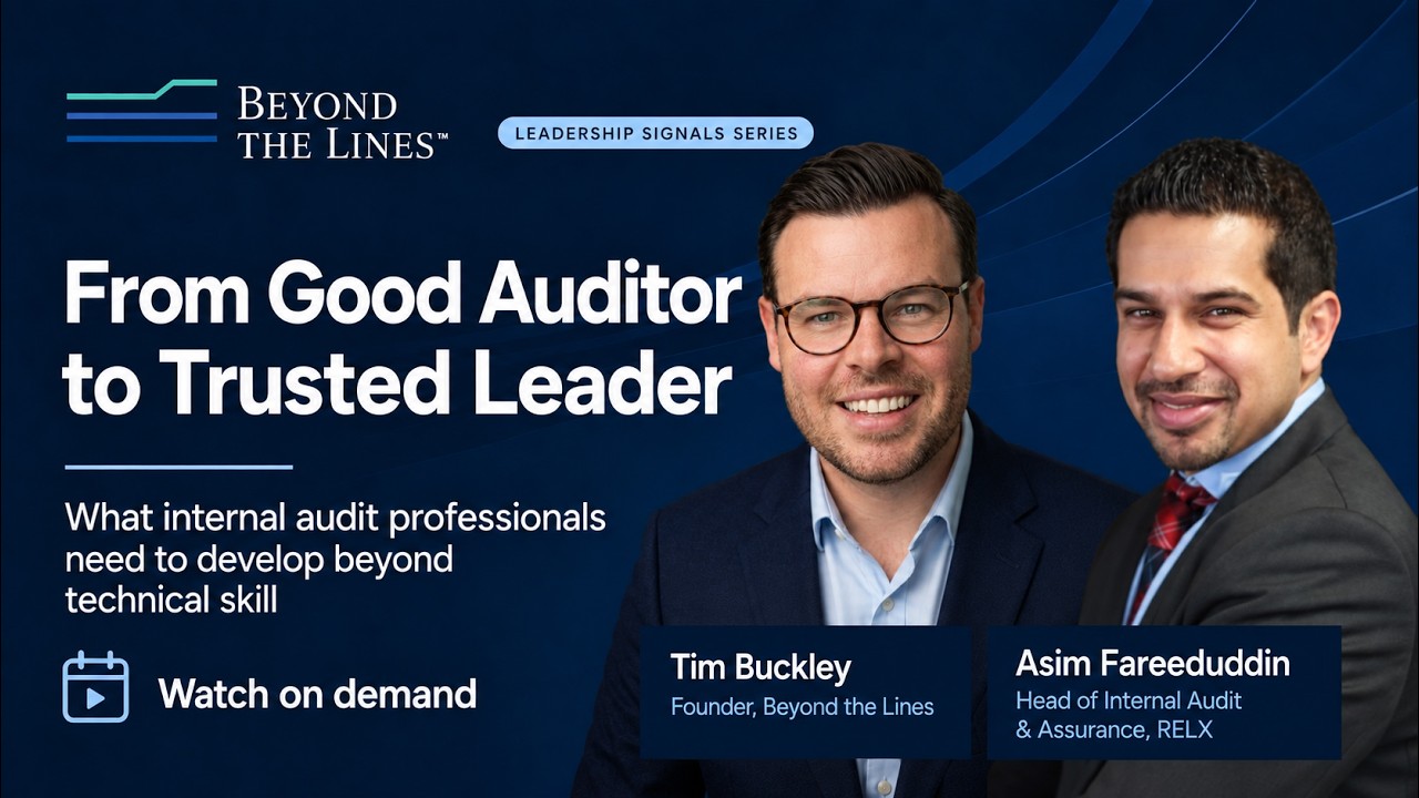 Replay preview: From good auditor to trusted leader: what to develop beyond technical skill, with Asim Fareeduddin
