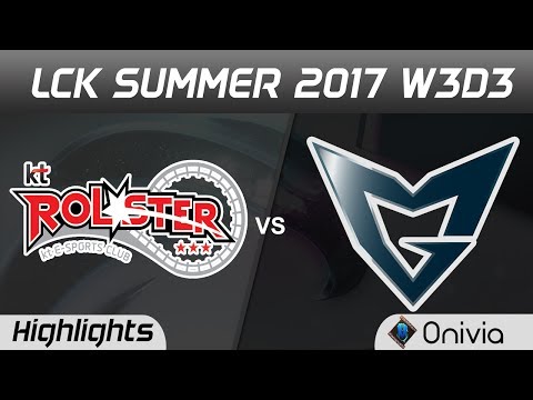 KT vs SSG Highlights Game 1 LCK SUMMER 2017 KT Rolster vs Samsung By Onivia
