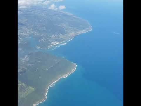 Flying over Dominican Republic