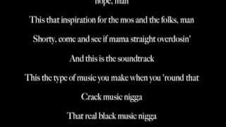 Kanye West - Crack Music feat The Game (Lyrics)
