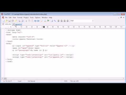 jQuery Tutorial 1 Introduction to jQuery