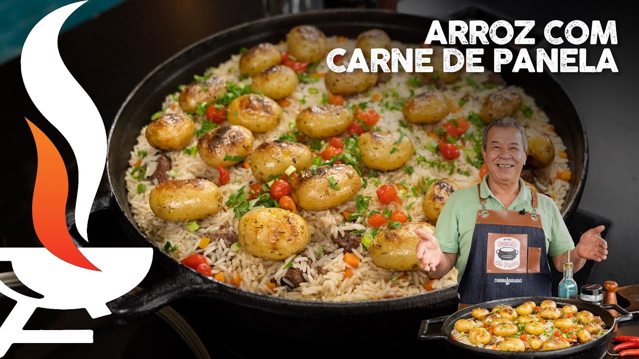 Arroz com carne de panela