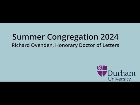 Richard Ovenden, Honorary Doctor of Letters, Durham University