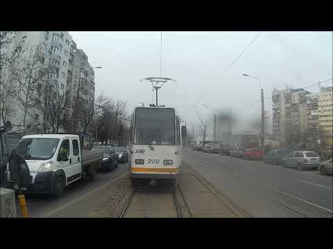 trafic Bucuresti tramvai 56 - traseu National Arena - Republica si retur (08.02.2019)
