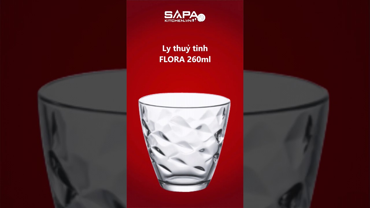Ly thủy tinh Flora 26cl