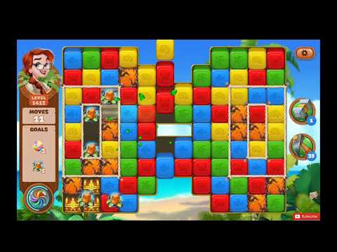 Lost Island Blast Adventure Level 1412 NO BOOSTERS - A S GAMING ✔